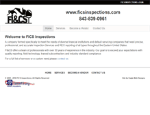 Tablet Screenshot of ficsinspections.com